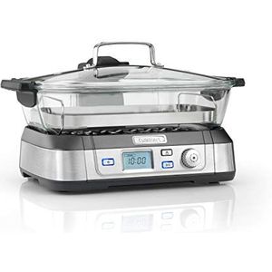Cuisinart STM1000E Professional Glass Steamer, stoomkoker, inhoud 5 liter, 1800 W, roestvrij staal