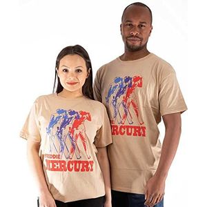 Freddie Mercury T-shirt photo multicolore pour homme Sable, sable, XL