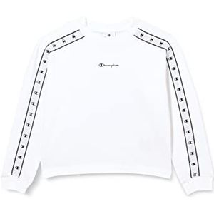 Champion Sweatshirt voor meisjes en meisjes, wit, 11 - 12 jaar, Wit.