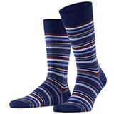 FALKE Microblock herensokken, ademend, katoen, Schotland-garen, dun, versterkt, extra zacht, platte teennaad, fantasiepatroon, elegant voor dagelijks gebruik en werk, 1 paar, Blauw (Royal Blue 6000)
