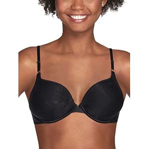 Vanity Fair Extreme Ego Boost push-up beha voor dames, op maat gemaakt, 2131101, jacquard, 38D, jacquard, zwart, 100D, jacquard zwart