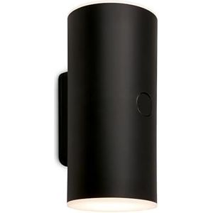 BRILONER - Led-wandlamp met touch-batterij, dimbaar per niveau, timer 15 minuten, buitenlamp, buitenwandlamp, led-buitenspot, 15,5 x 7 x 8 cm (h x b x d),