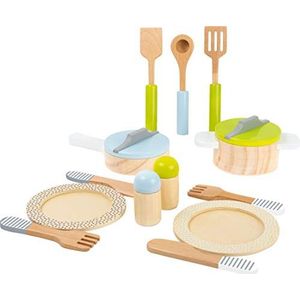 small foot - Crockery and Cookware Set Play Kitchen