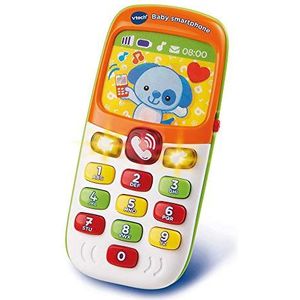 VTech Baby-smartphone, tweetalig, uniseks, babytelefoon, educatief speelgoed, Franse versie
