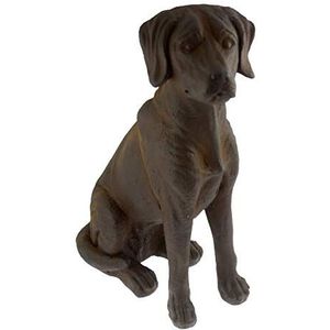 Green Jem GSGDP10 tuindecoratie hond zittend bruin 55 x 40 x 20 cm