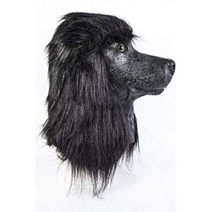 The Rubber Plantation TM - Dierenmasker van latex voor honden, zwart, uniseks, volwassenen, 619219293426, zwart, Eén maat