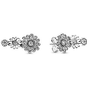 Pendientes Pandora 298876C01 Margaritas Resplandecientes, één maat, edelmetaal, niet van toepassing kubische zirkonia, Metaal, Zirkonia Niet van toepassing Cubic Zirkonia