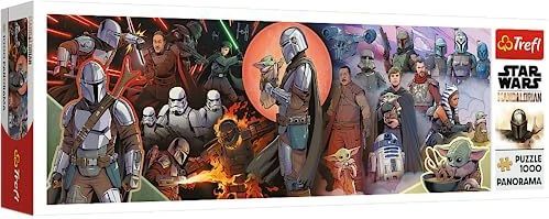 TREFL 1000 el. pnoramiczne Przygody Mandaloriana Lucasfilm Star Wars The Mandalorian 29052 [PUZZLE]
