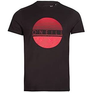 O'NEILL Tees Shortsleeve Tide T-shirt voor heren, zwart, standaardmaat 19010, 19010 zwart