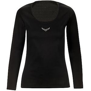 Trigema Dames shirt met lange mouwen, zwart (zwart 008)