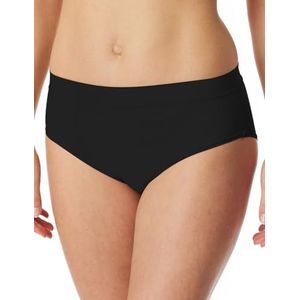 Schiesser Ondergoed met retrobroek, Single Jersey, uniek micro-ondergoed, hispter voor dames, Zwart_181423, 40