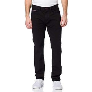 Tommy Hilfiger Core Denton Straight Jeans voor heren, Detroit Zwart