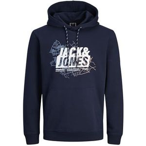 JACK & JONES Jcomap Logo Sn Hoodie heren hoodie, marineblauw blazer