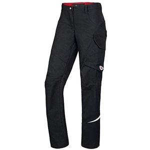 BP 1981-570-32 Werkbroek voor dames, slim silhouet, stretchstof, elastische tailleband, 65% polyester, 35% katoen, normale pasvorm, maat: 52n, kleur: zwart