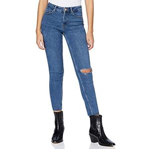 PIECES Slim fit jeans voor dames, denim medium blauw
