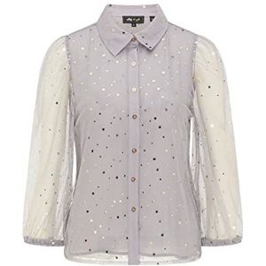 swirlie Blouse voor dames, grijs/zwart (Ash)