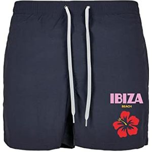 Mister Tee Ibiza Beach Zwemshorts voor heren, marineblauw, XL, Navy, XL, Marine.