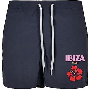 Mister Tee Ibiza Beach Zwemshorts voor heren, marineblauw, XL, Navy, XL, Marine.