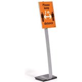 Durable 481323 Info Sign Stand A3 presentatiestandaard voor portret- en landschapsformaat