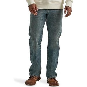 Wrangler Authentics Heren Jeans Bootcut Casual Fit - Blauw - 32W x 30L, medium tint, 32W / 30L, Gemiddelde kleur