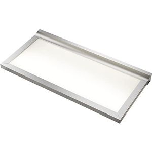 L&S Papershelf Led-wandrek met aluminium frame, 4000 K, neutraal wit, met schakelaar 230 V