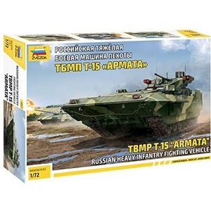 Zvezda 500785057-1:72 T-15 TBMP Armata Russ.Heavy Infant Kunststof bouwset modelbouwset bouwpakket bouwpakket voor beginners ongeverfde details