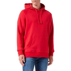 HRM Uniseks sweatshirt met capuchon, rood, maat S, Rood
