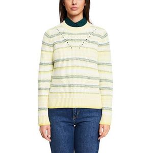 ESPRIT 123ee1i306 damessweater, 772/Pastel Geel 3