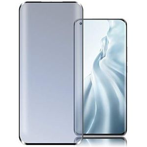 4smarts Second Glass 3D gebogen displaybeschermfolie compatibel met Xiaomi Mi 11 / Xiaomi Mi 11 Pro hardheid 9H dun transparant glas Xiaomi Mi 11 Pro zwart