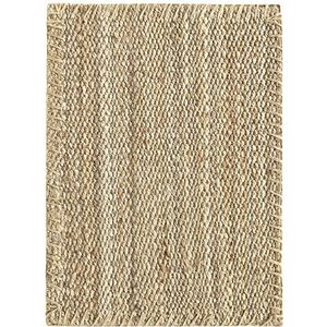 HAMID - Jute tapijt, Granada tapijt, 100% natuurlijke jutevezel, zacht en zeer duurzaam, handgeweven, woonkamer, eetkamer, slaapkamer, hal - (70 x 50 cm)