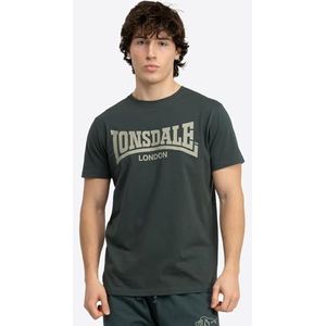 Lonsdale T-shirt pour homme, coupe normale, FULWOOD, vert/vert, M, Vert/vert., M
