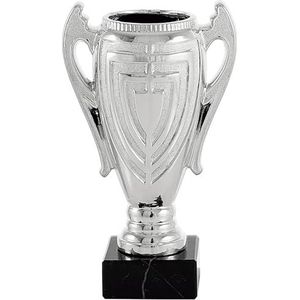 Art-Trophies AT11683 Trofee van keramiek en glas, volwassenen, uniseks, zilver, 21 cm