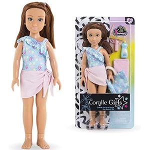 Corolle Girls - Box Zoe op het strand, modepop, 5 accessoires, 28 cm, vanaf 4 jaar, 9000600140