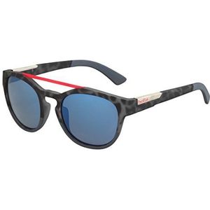 bollé Boxton zonnebril voor volwassenen, zwart, tortoise rood, zacht, maat M, Zwarte Tortoise Rood Soft