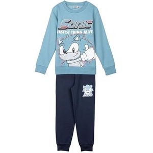 CERDÁ LIFE'S LITTLE MOMENTS Cerdá Life's Little Moments Chándal Infantil Sonic de Algodón Tacto Extrasuave Uniseks kindersweatshirt, Donkergroen