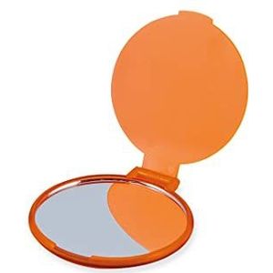 eBuyGB Compacte make-uptas met opvouwbare make-upspiegel, oranje