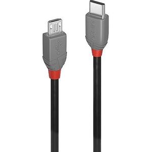 LINDY 36891 USB 2.0 type C naar Micro-B kabel, 1 m