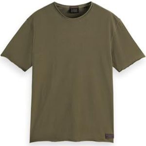 Scotch & Soda T-shirt Raw Edge Relaxed Fit, Classic Green 250, L