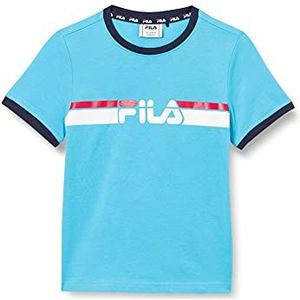 Fila Kids Boys Lois Grapfic T-shirt voor jongens, Blue Atoll