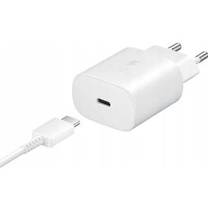 Compatible avec Samsung Chargeur original EP-TA20EWE, charge rapide, USB type C pour Galaxy S8, S8 + Plus, Note 8, couleur blanche, lâche