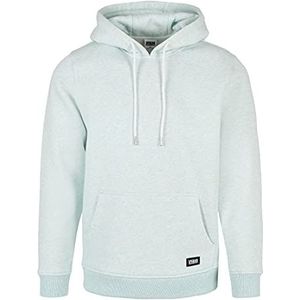 Urban Classics Basic Melange Hoodie voor heren, 4 kleuren, S tot 5XL, aqua-melange, maat 3XL, Aqua Melange