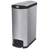 Rubbermaid Commercial Products Slim Jim 1902000 Wasmand Step-On 90 liter roestvrij staal zwart