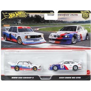 Hot Wheels Premium Car Culture JBK99 Set van 2 stuks Schaal 1/64 Unieke Composities Real Riders Banden Metaal/Metalen Lichaam Speelgoed voor Verzamelaars