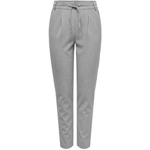 ONLY Onlpoptrash-elise Easy Melange Pant Noos Damesbroek, Lichtgrijs chinees