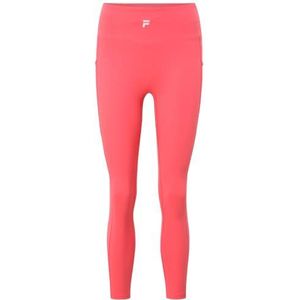 FILA Rosenthal dameslegging met hoge taille, rood melange, maat XS, Rood gemêleerd