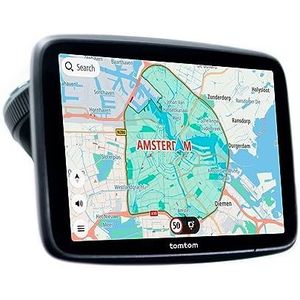 Gps TomTom GO Superior (6 inch HD-display, verkeersinfo, waarschuwingen voor gevarenzones, wereldkaarten, snelle update via wifi, parkeren, brandstofprijzen, magnetische bevestiging gevoed)