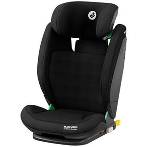 Maxi-Cosi RodiFix S Comfort i-Size, comfortabele ademende stoffen, kinderautoverhoger met hoge rugleuning, 3,5-12 jaar (100-150 cm), 3 hellingen, G-CELL-bescherming, AirProtect, authentiek zwart