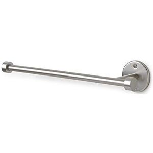 Umbra Cappa Keukenrolhouder, wandhouder voor keukenrollen, voor horizontale en verticale montage, van metaal en nikkel