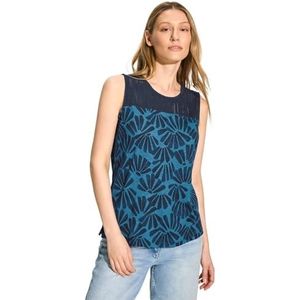 Cecil B321621 Damestop met print, Blauw (Easy Blue)