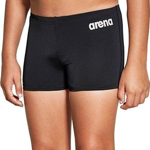 Arena Effen shorts voor jongens, Zwart/Wit